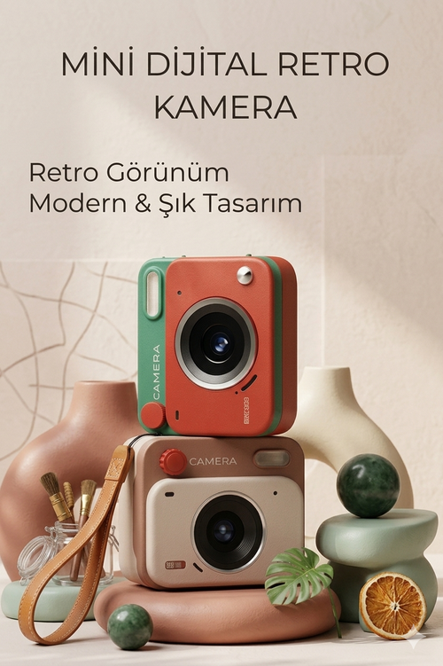 Mini Retro Dijital Kamera